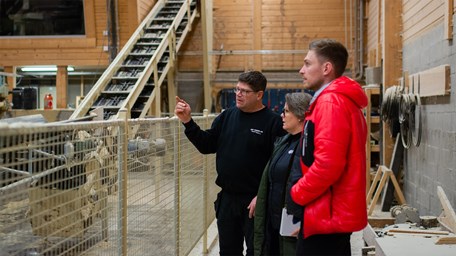 Företagsbesök hos JMC Timber AB. 