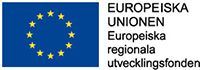 Logotyp för Europeiska regionala utvecklingsfonden.