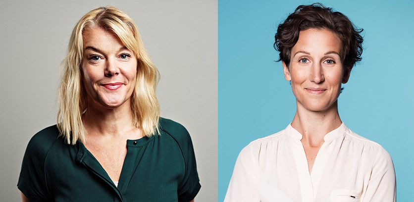 Porträtt av Helen Iwefors och Amelie Furborg.