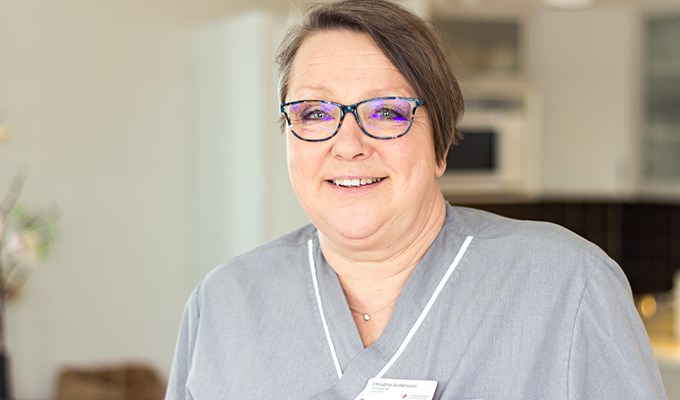 Christina jobbar som klinikchef och tandsköterska på Mullsjö Folktandvård 