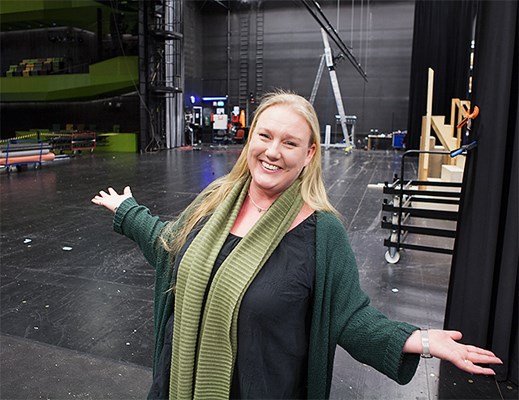 Maria Hägglund, teaterproducent vid Smålands Musik & Teater med ansvar för all egenproducerad teater.