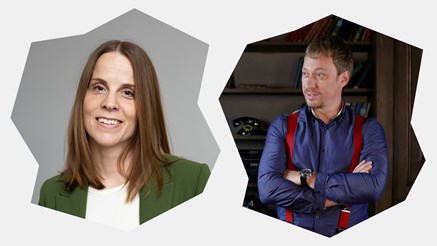 Kollage av författarporträtt. 