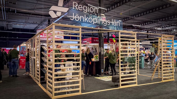 Region Jönköpings län mässmonter från mässan i Houten. 
