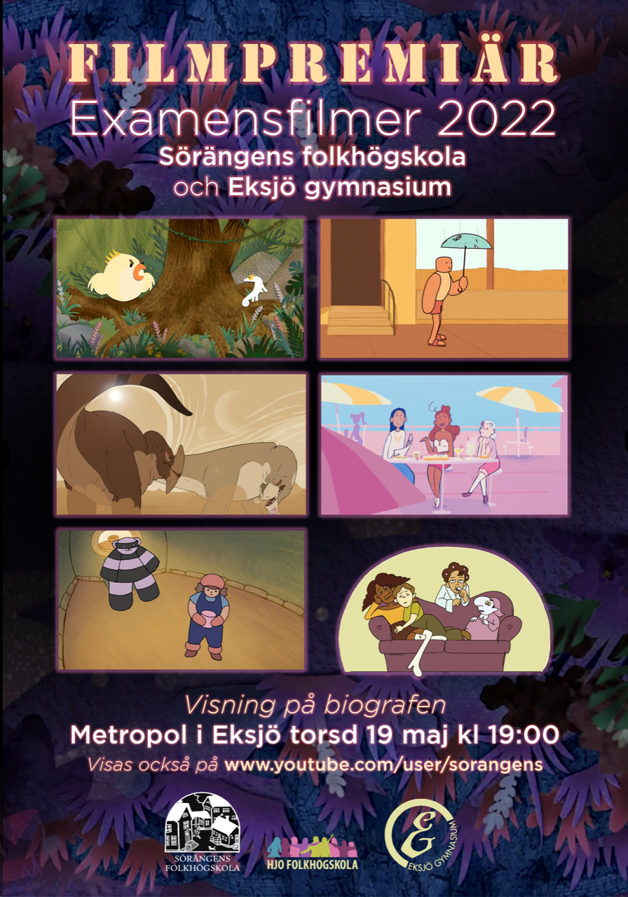 Affisch filmvisning animation